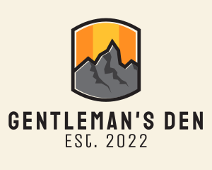 Sunset Mountain Camping  logo design