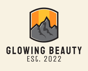 Eco Park - Sunset Mountain Camping logo design