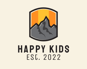 Sunset Mountain Camping  logo design