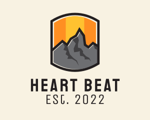 Sunset Mountain Camping  logo design