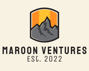 Sunset Mountain Camping  logo design