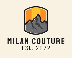 Sunset Mountain Camping  logo design