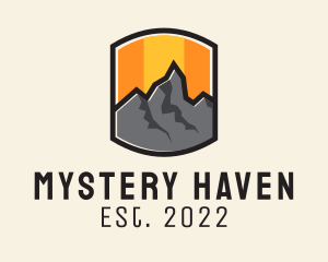 Sunset Mountain Camping  logo design