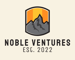 Sunset Mountain Camping  logo design