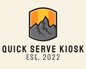 Sunset Mountain Camping  logo design