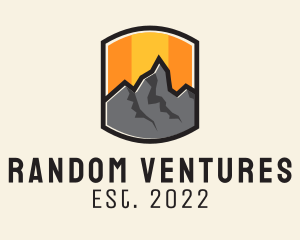 Sunset Mountain Camping  logo design