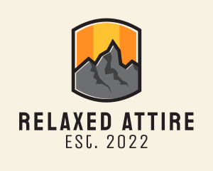 Sunset Mountain Camping  logo design