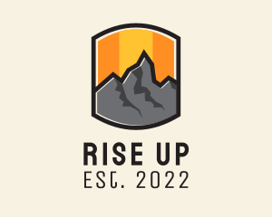 Sunset Mountain Camping  logo design