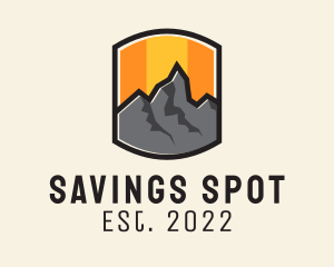 Sunset Mountain Camping  logo design