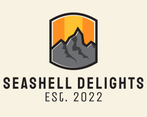 Sunset Mountain Camping  logo design