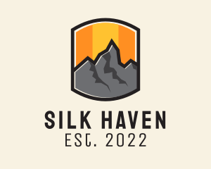 Sunset Mountain Camping  logo design