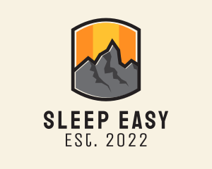 Sunset Mountain Camping  logo design