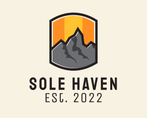 Sunset Mountain Camping  logo design