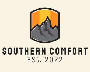 Sunset Mountain Camping  logo design