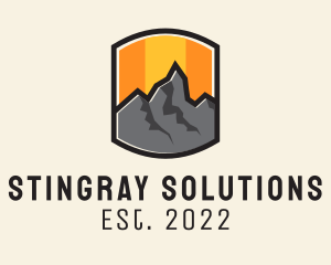 Sunset Mountain Camping  logo design