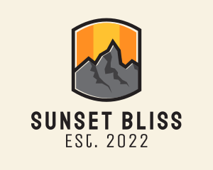 Sunset - Sunset Mountain Camping logo design