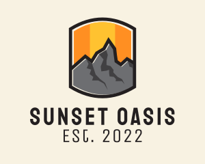 Sunset - Sunset Mountain Camping logo design