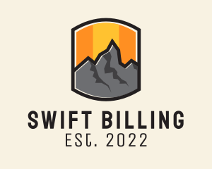 Sunset Mountain Camping  logo design