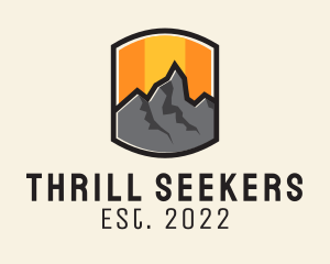 Sunset Mountain Camping  logo design