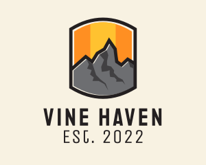 Sunset Mountain Camping  logo design