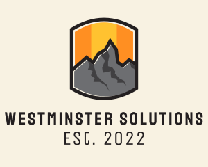 Sunset Mountain Camping  logo design