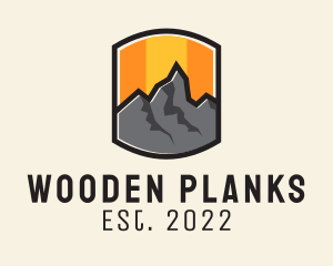 Sunset Mountain Camping  logo design