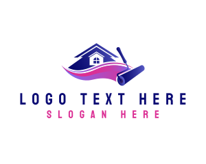 Painting Home Improvement Logo