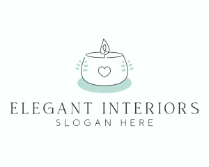 Scented Candle Spa logo design