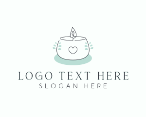 Wellness - Scented Candle Spa logo design