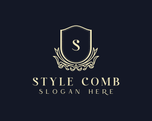 Shield Floral Styling logo design