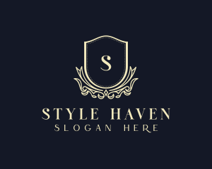 Shield Floral Styling logo design