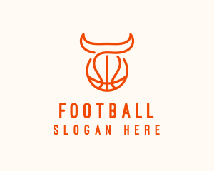 Bull Basketball Team Logo