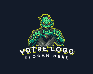 Scary - Zombie Monster Gaming logo design