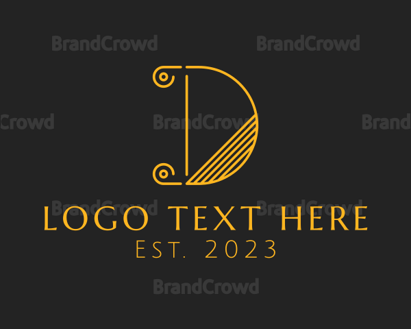 Elegant Marketing Agency Letter D Logo