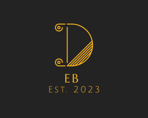 Corporation - Elegant Marketing Agency Letter D logo design