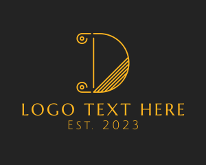 Column - Elegant Marketing Agency Letter D logo design