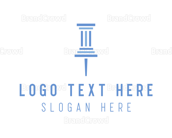 Column Pillar Pin Logo