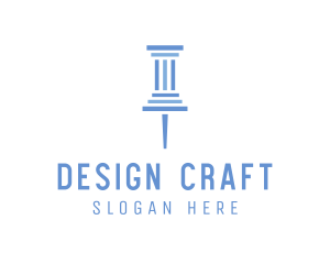 Architecture - Architecture Pillar Pin logo design