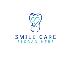 Dentist - Heart Tooth Dentist logo design