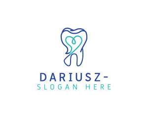 Heart - Heart Tooth Dentist logo design