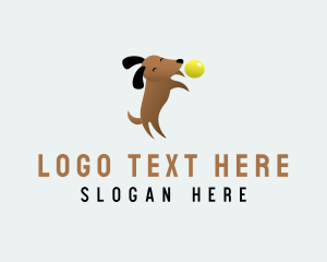 Cartoon - Ball Dog Play logo design