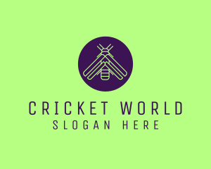 Cricket - Minimalist Firefly Insect logo design