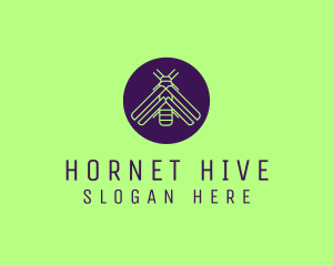 Hornet - Minimalist Firefly Insect logo design