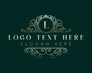Cafe - Luxury Ornamental Crest logo design