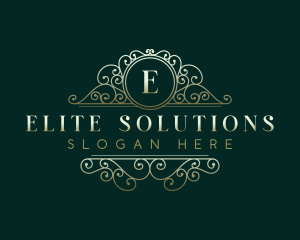 Luxury Ornamental Crest logo design