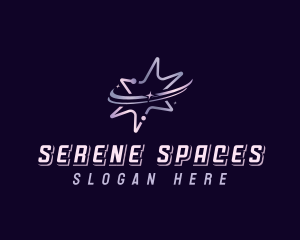 Astral Space Star logo design