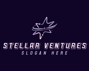 Astral Space Star logo design