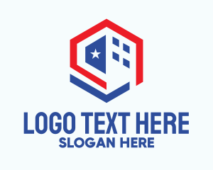 Hexagon American Patriot  Logo