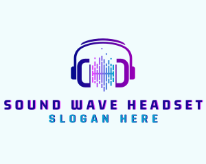 Headset - Audio Sound Headset logo design