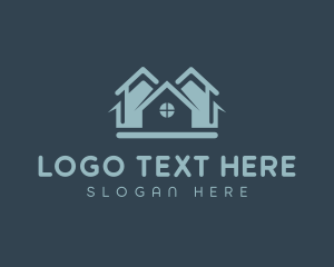House And Lot - House Roofing Realty logo design